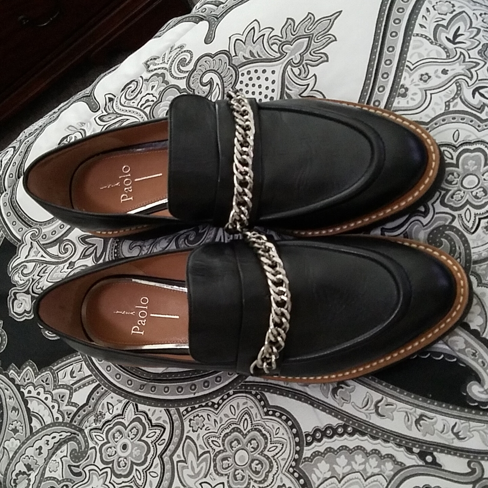 Linea Paolo black platform shoes